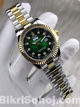 Gold Quartz Watch For Men